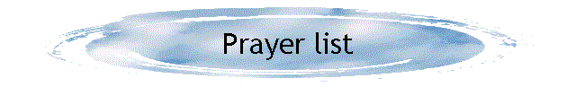 Prayer list